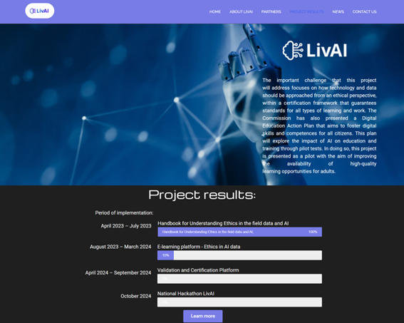 The European LivAI project website is now fully available